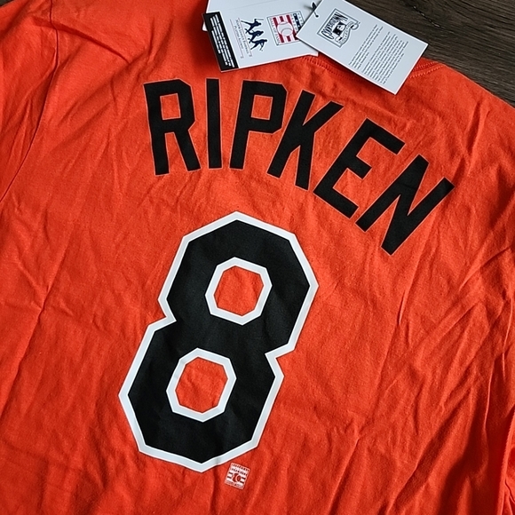 XL Nike Cal Ripken Jr Baltimore Orioles Player Jersey Tee Shirt Cooperstown Mens - Picture 2 of 6